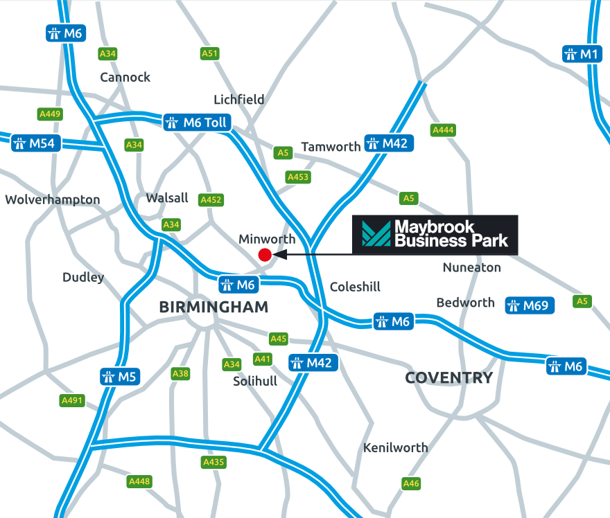 Maybrook Business Park Location Map